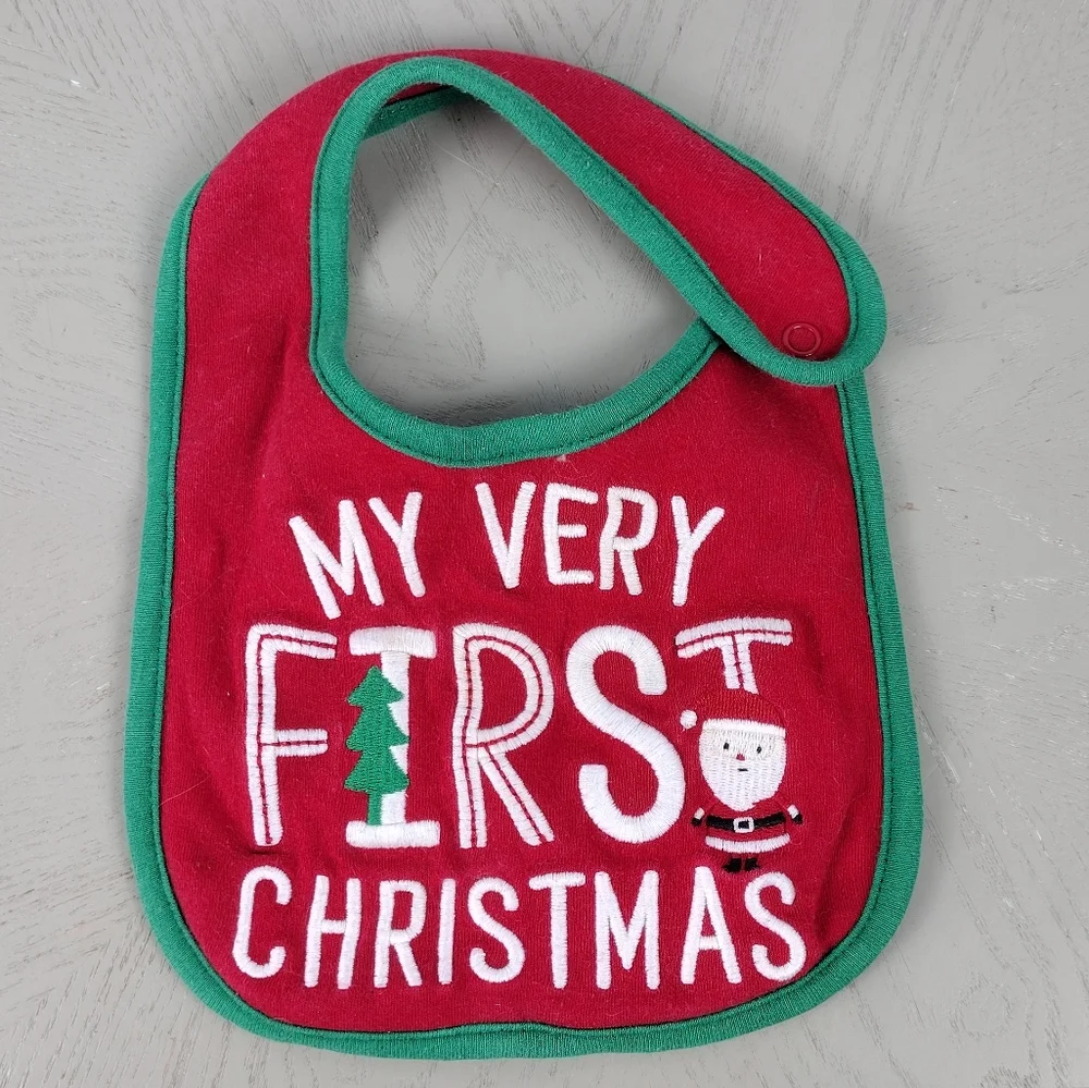 My First Christmas Bib